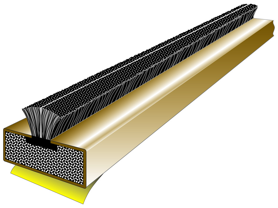 Brown Fire and Smoke Internal Door Seal