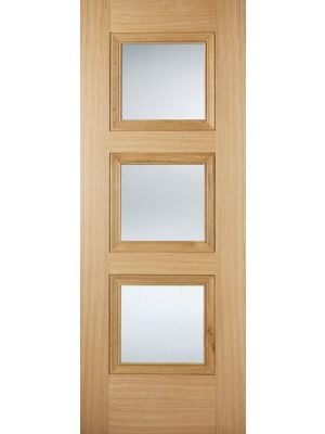 Amsterdam Oak Prefinished Glazed Door