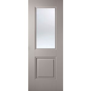 Arnhem Grey Primed Glazed Door
