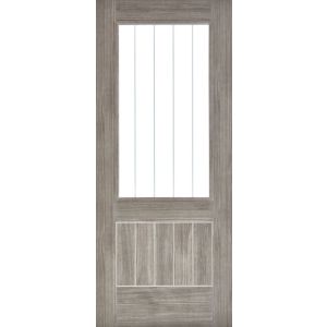 Mexicano Light Grey Laminated Glazed Door