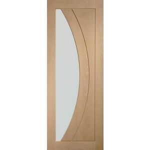 Salerno Oak Prefinished Glazed Door