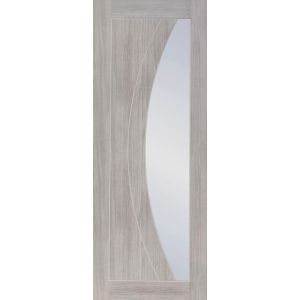 Salerno White Grey Laminated Glazed Door