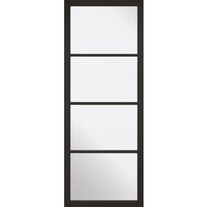 Soho Black Primed Glazed Door