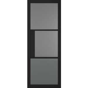 Tribeca Black Primed Tinted Glazed Door