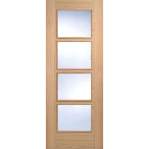 Vancouver Oak Prefinished Glazed 4L Door
