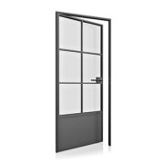 Steel internal door - 6 panel and solid bottom panel