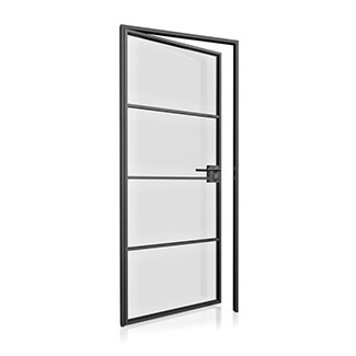 Steel internal door - 4 panel contemporary