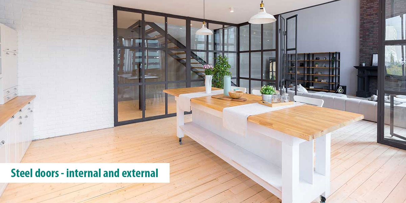 Steel doors - internal and external