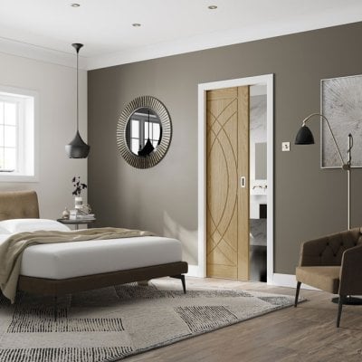 Treviso Oak Door in Pocket Kit
